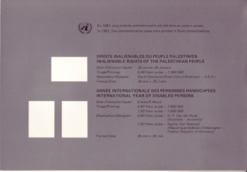 UNO Genf 0096 / 0102 ** - Jahreszusammenstellung 1981